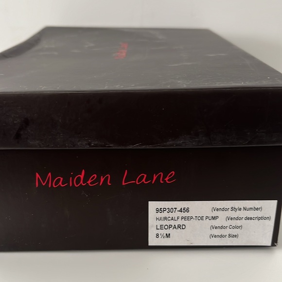 Like New - Maiden Lane Calf Hair Leopard Print, Peep-Toe - Picture 8 of 8